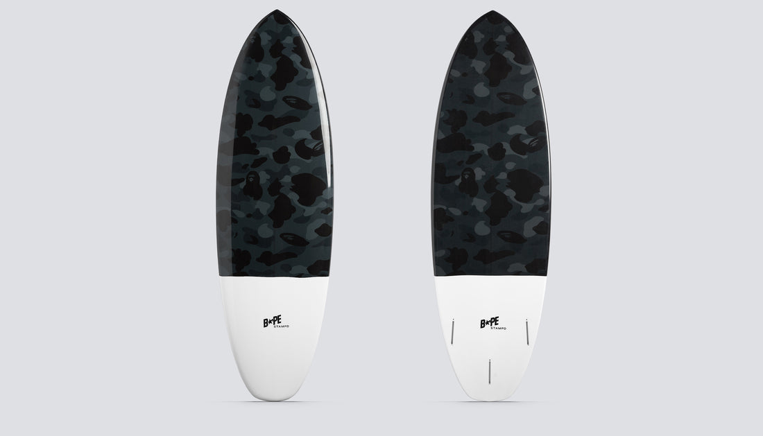 STAMPD BAPE SURF BOARD