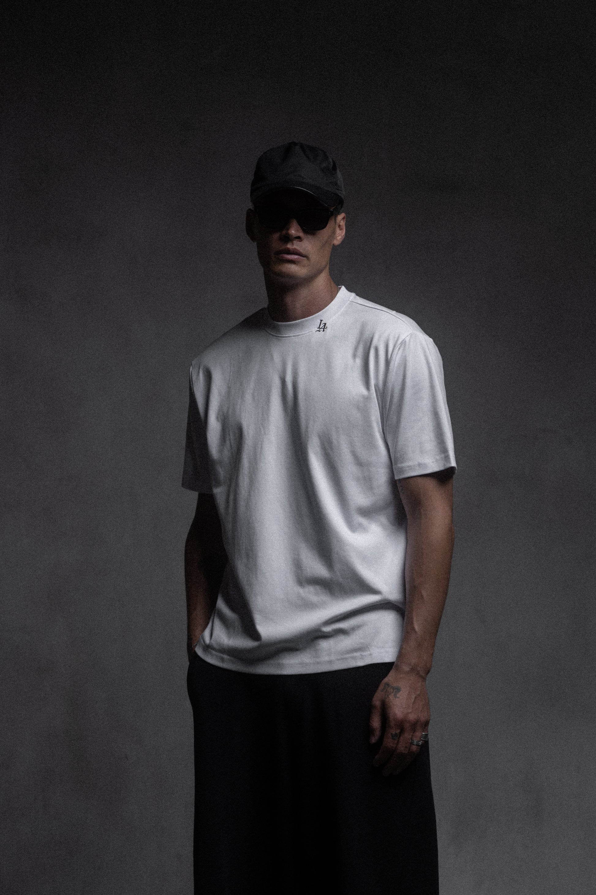 LA 001 Micro Embroidered Relaxed Tee