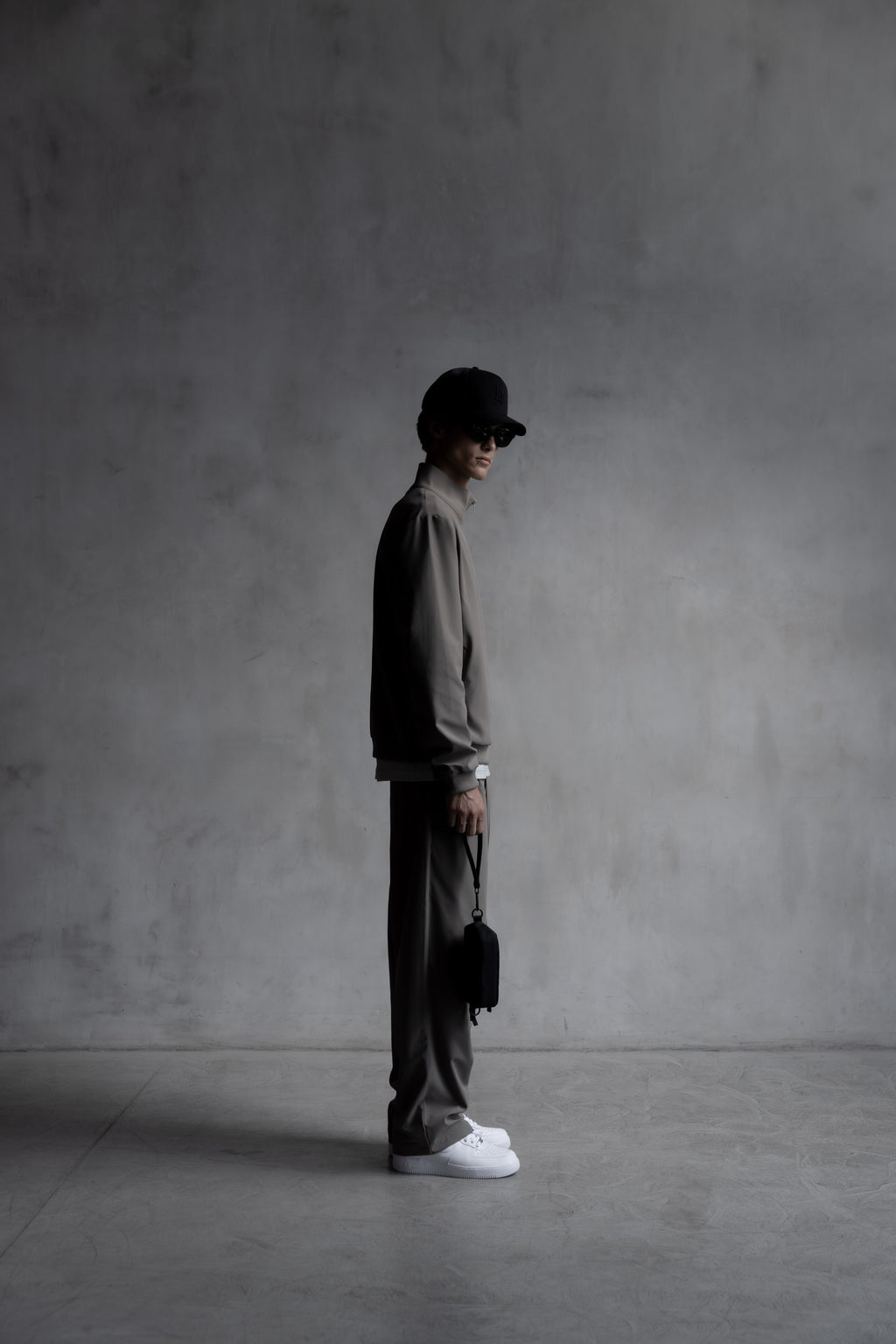 Nylon Straight Leg Pant