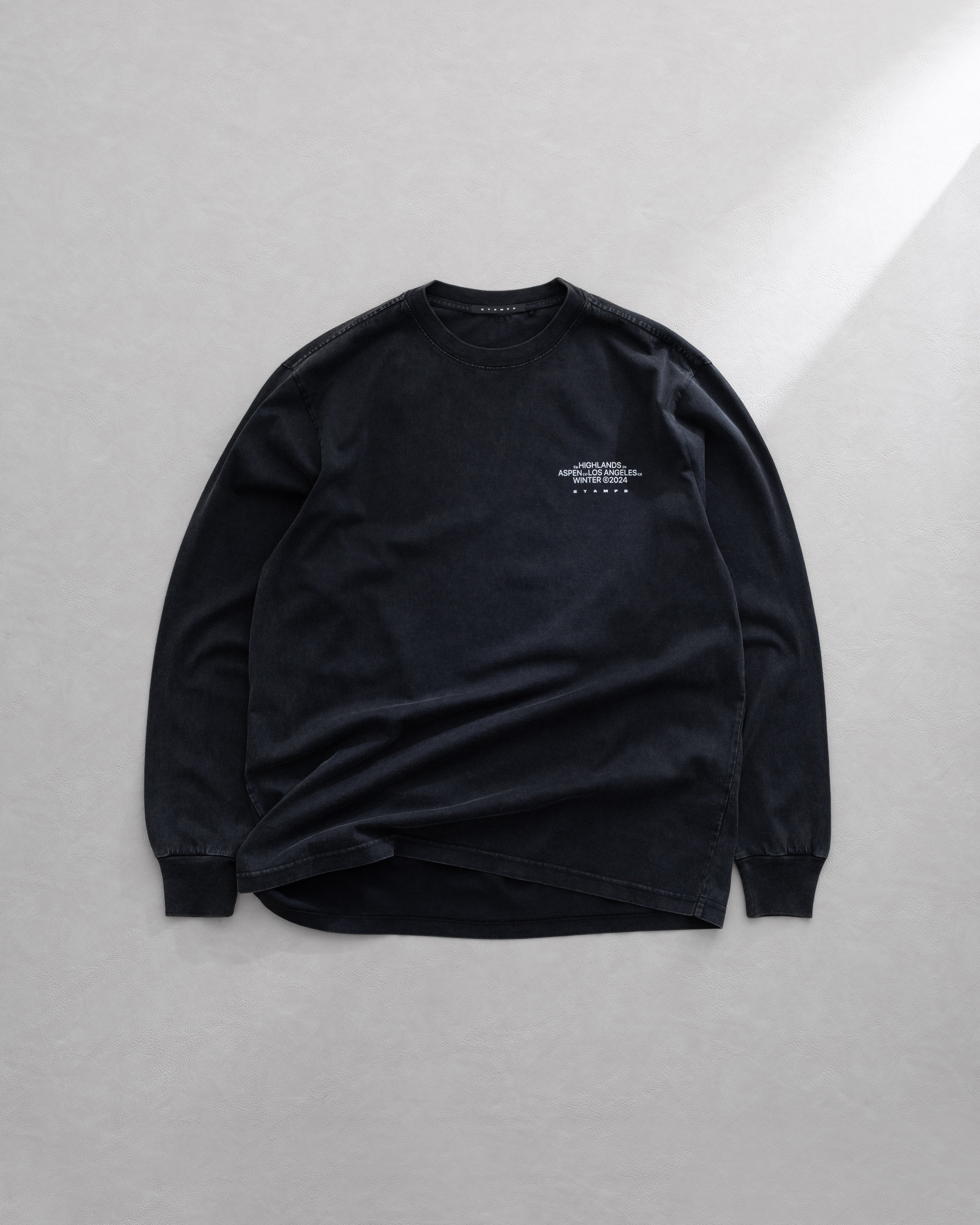 Mountain Peak LS Relaxed Tee - Snow Washed – Stampd