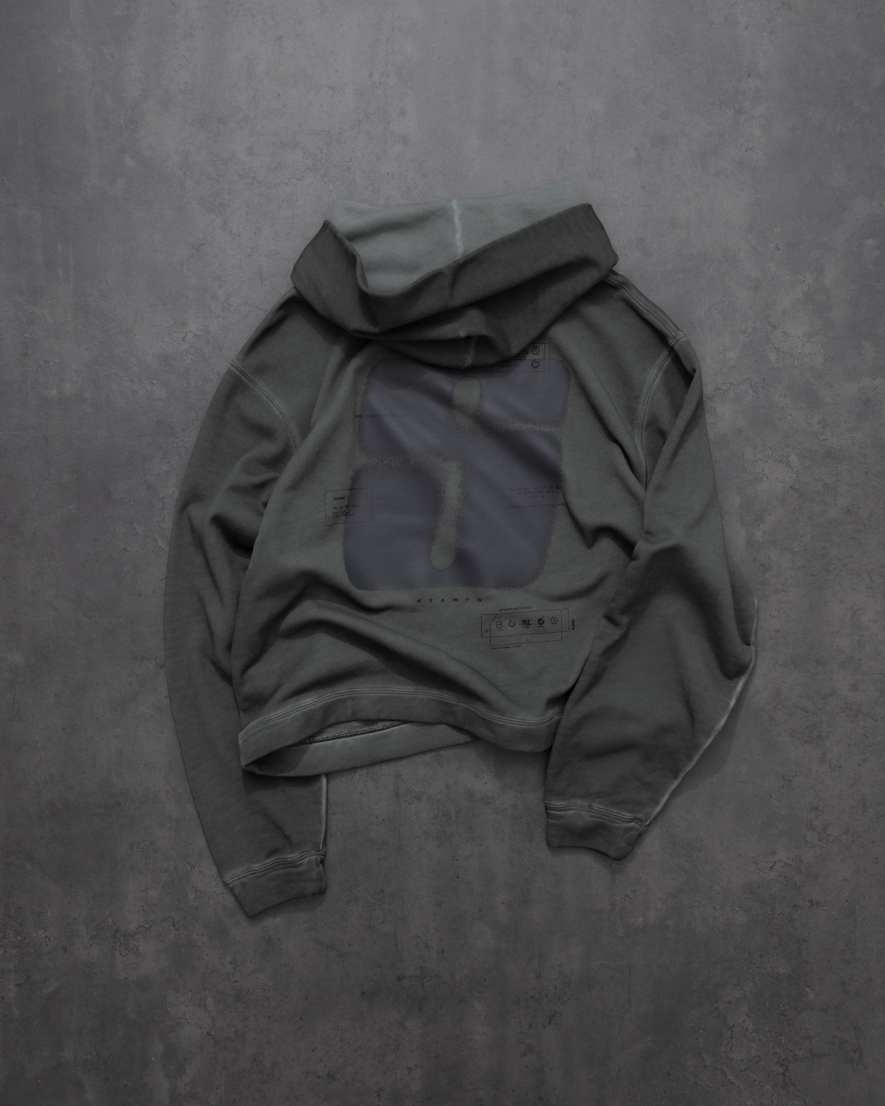 【STAMPD】☆フーディ☆ S24 TRANSIT OIL WASH CROPPED HOODIE S24 Transit Oil Washed Cropped Hoodie – Stampd