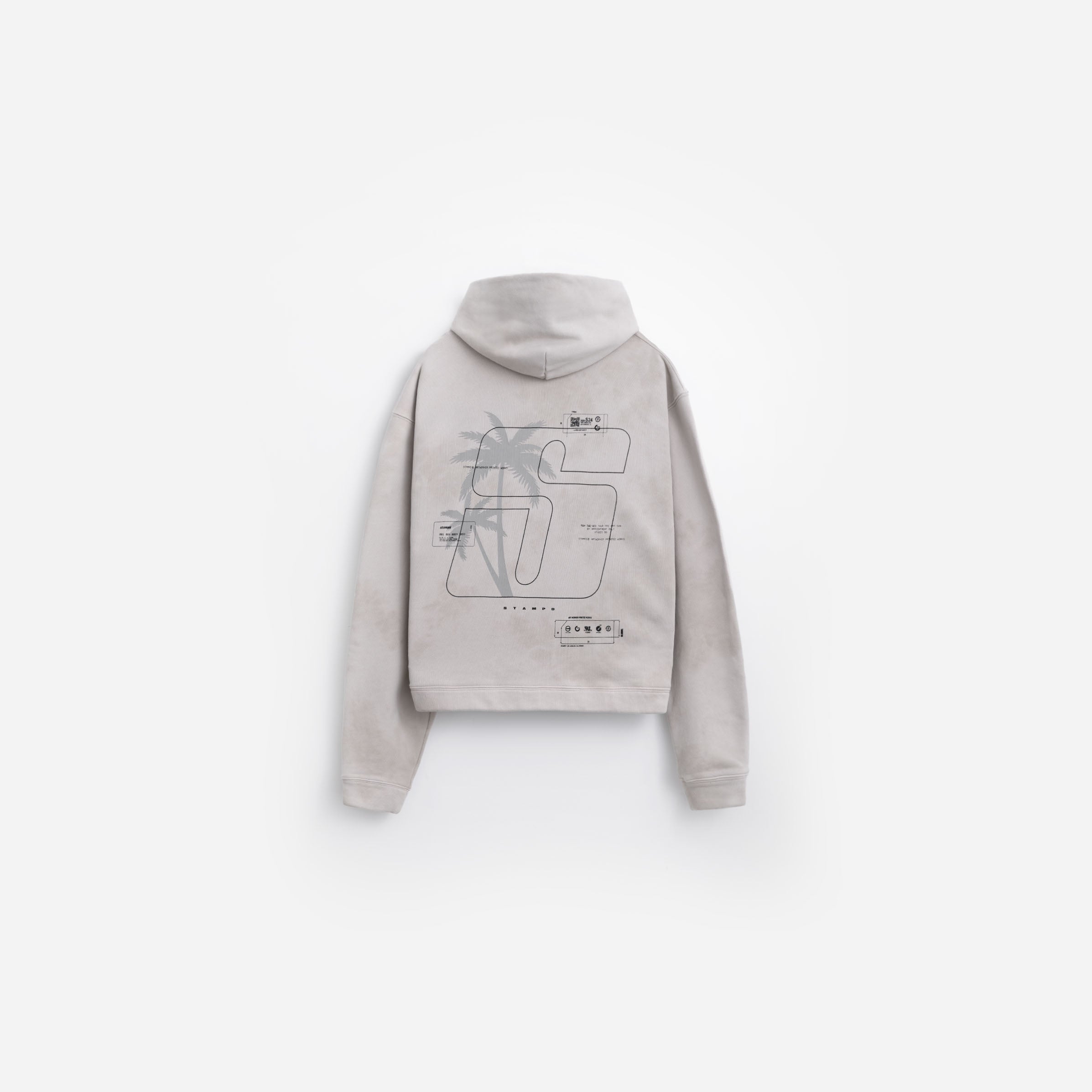 【STAMPD】☆フーディ☆ S24 Transit Tie Dye Cropped Hoodie S24 Transit Tie Dye Cropped Hoodie – Stampd