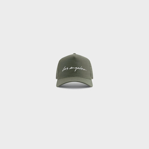 LA Script 002 Twill Trucker