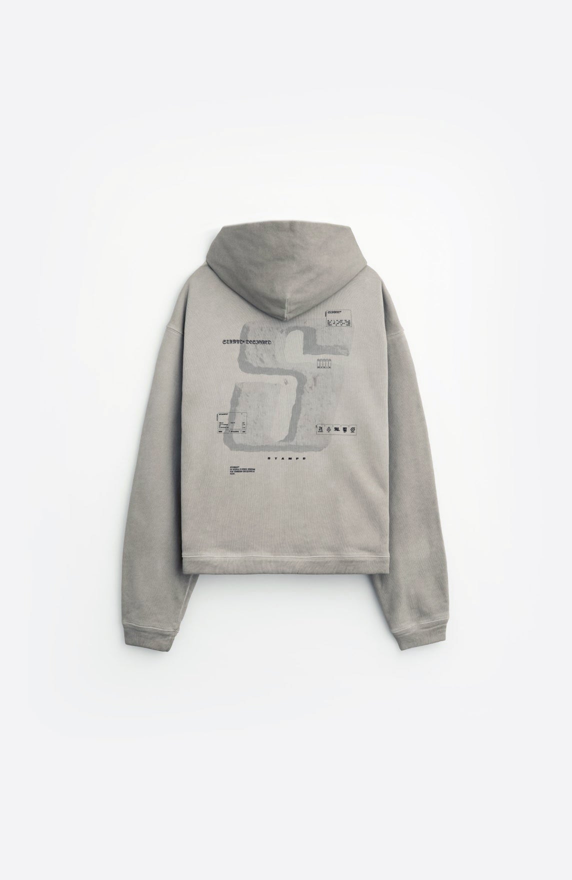 【STAMPD】S24 TRANSIT OIL WASHED CROPPED HOODIE 36e67ceb5797fe16ee2e32350b879e