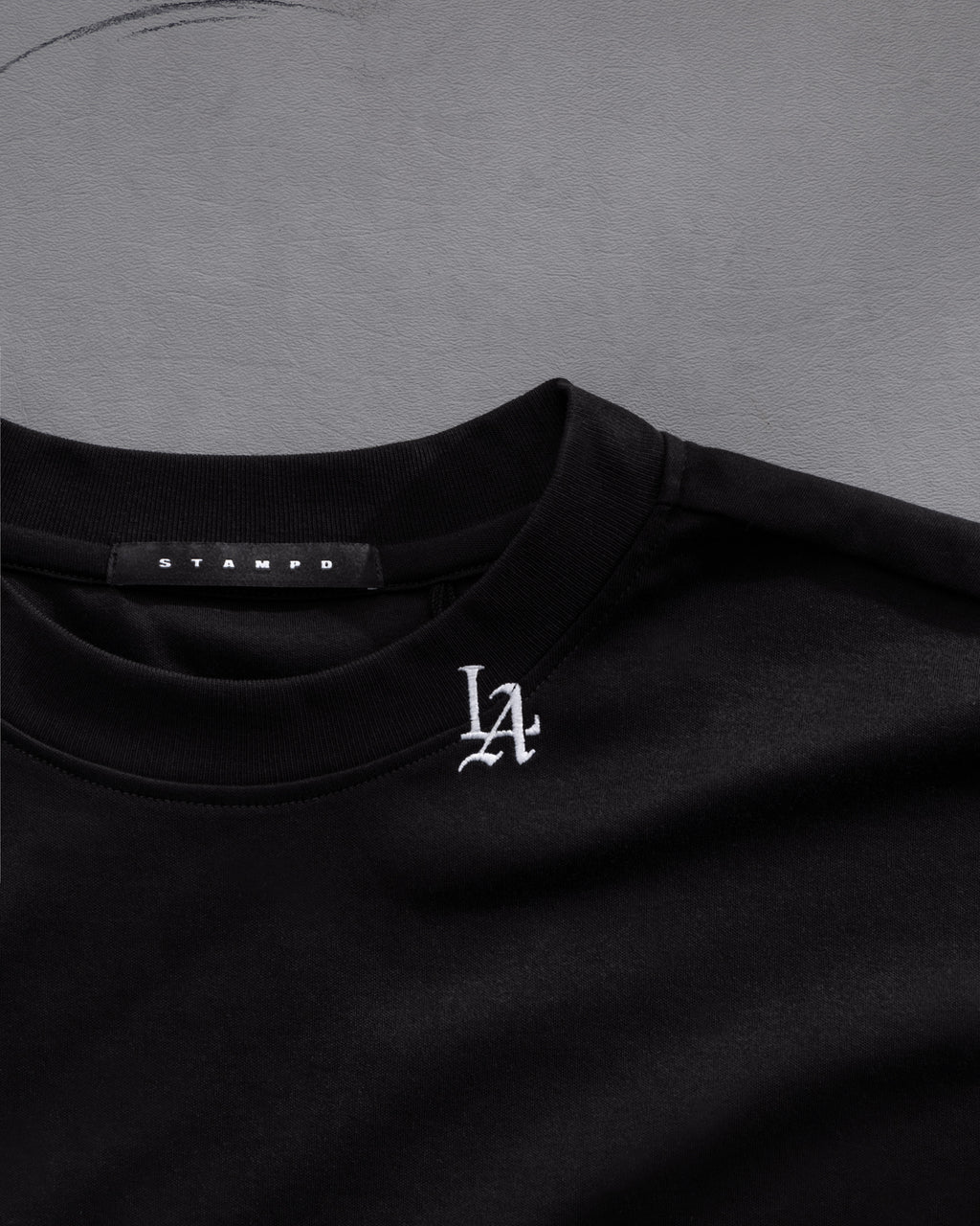 LA 001 Micro Embroidered Relaxed Tee