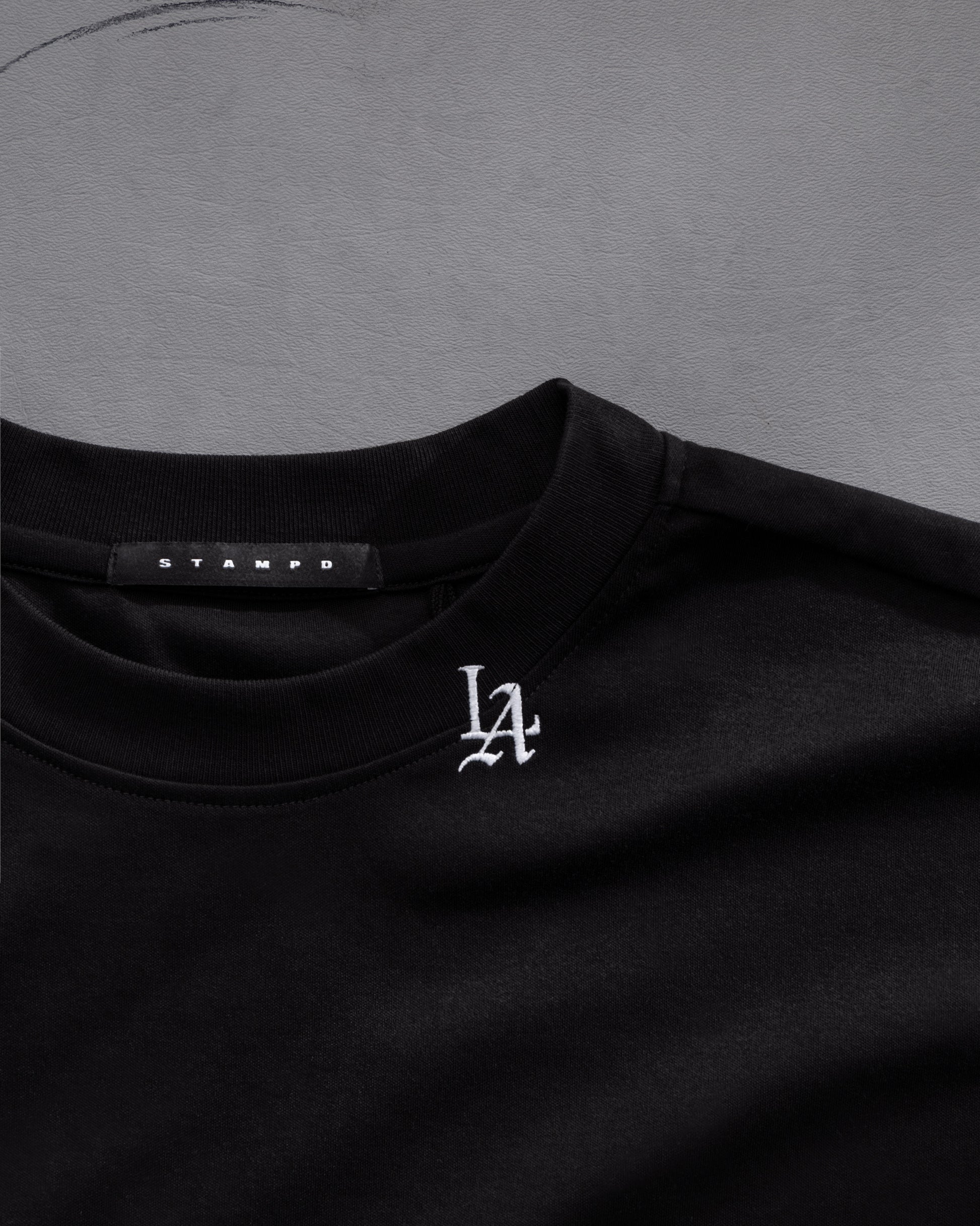 LA 001 Micro Embroidered Relaxed Tee