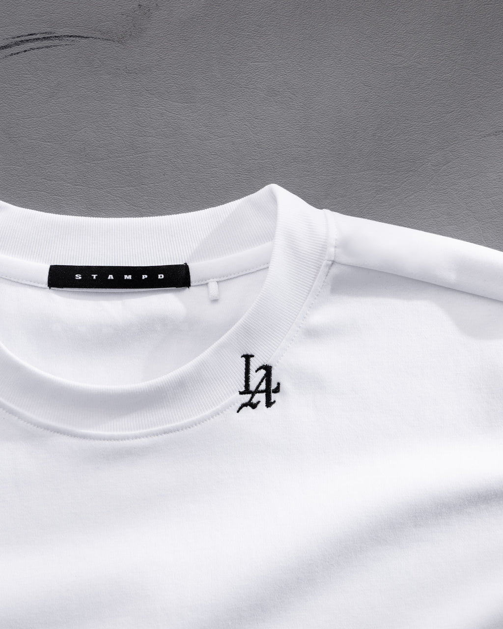 LA 001 Micro Embroidered Relaxed Tee
