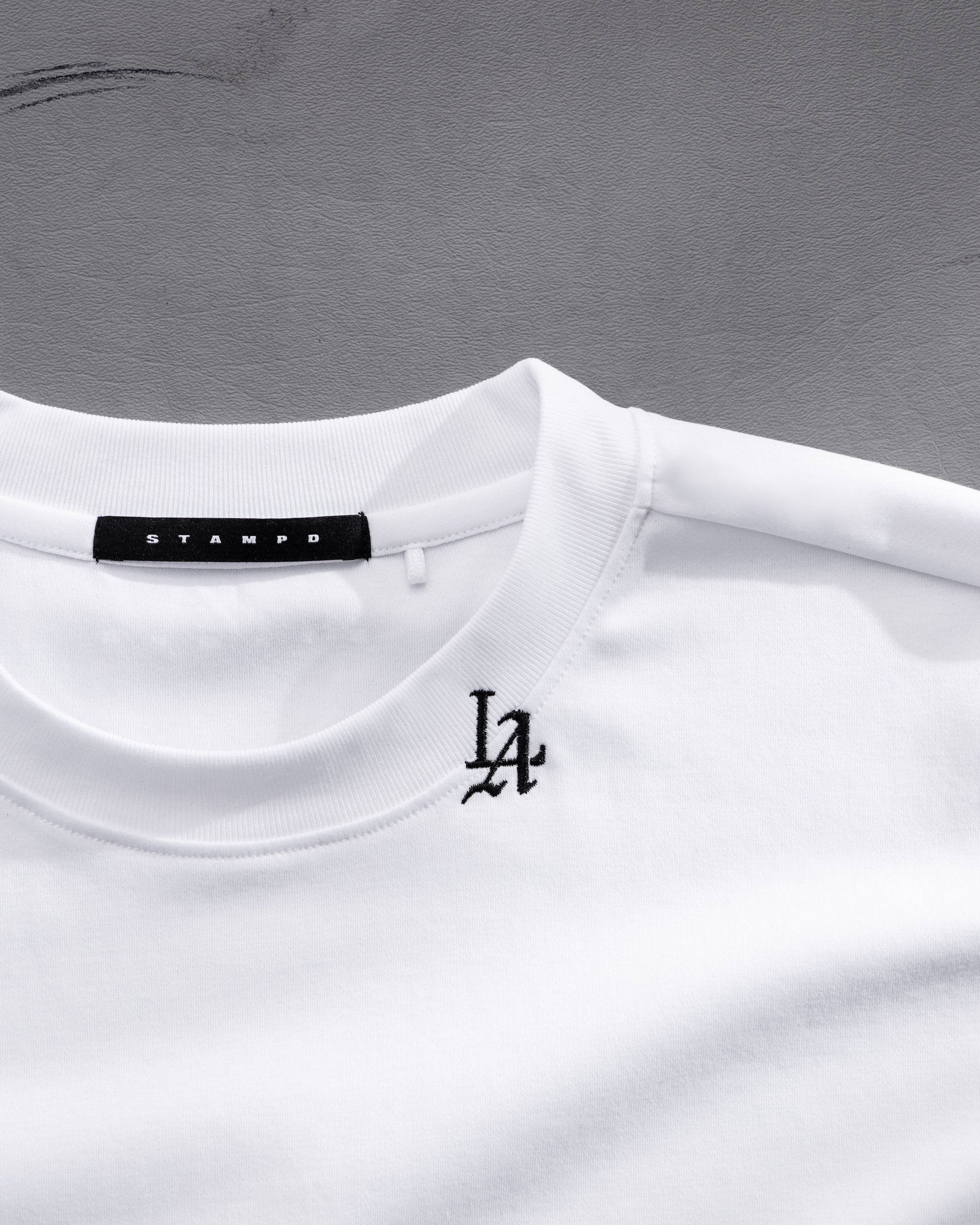 LA 001 Micro Embroidered Relaxed Tee
