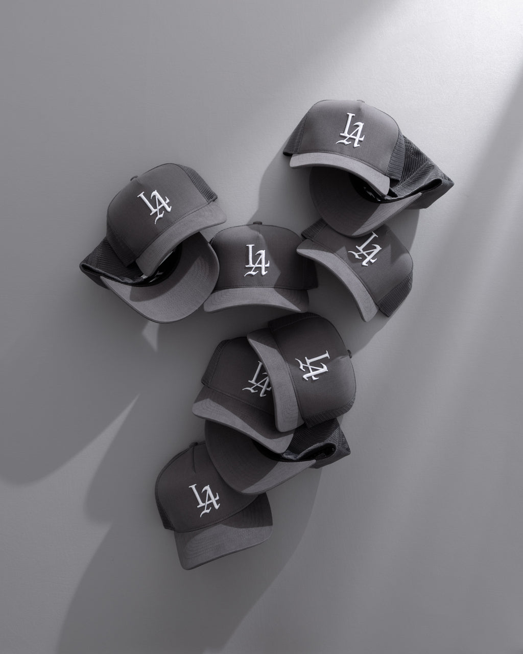 LA 001 Brushed Twill Trucker