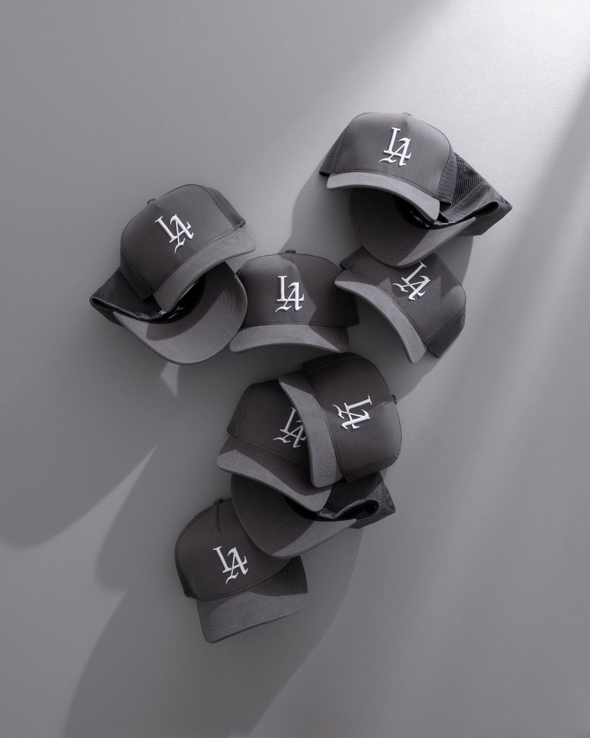 LA 001 Brushed Twill Trucker