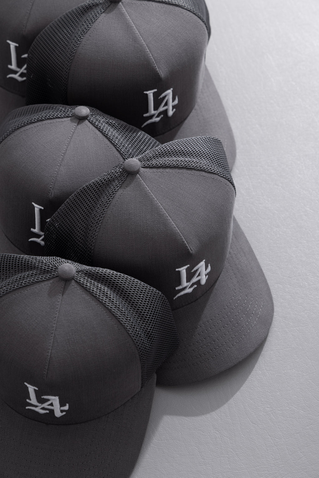 LA 001 Brushed Twill Trucker