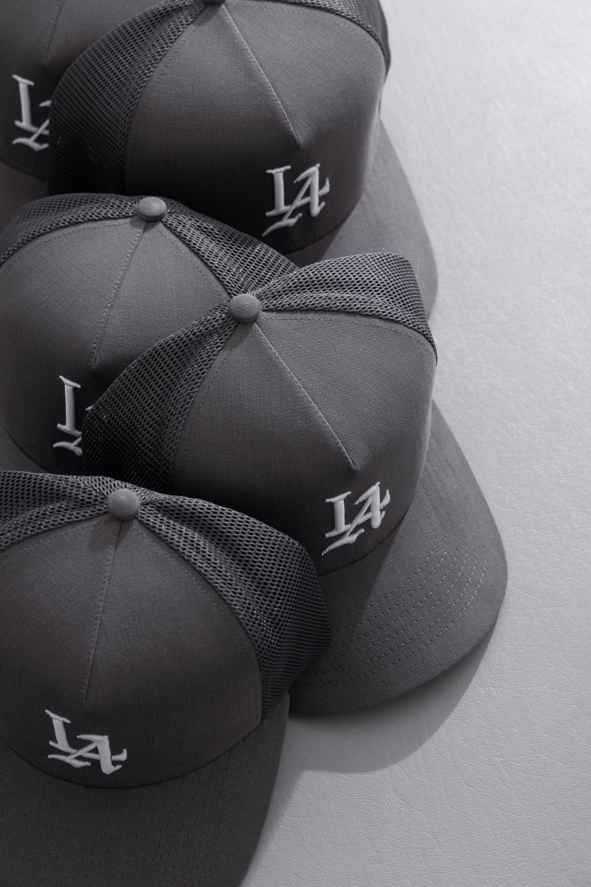 LA 001 Brushed Twill Trucker