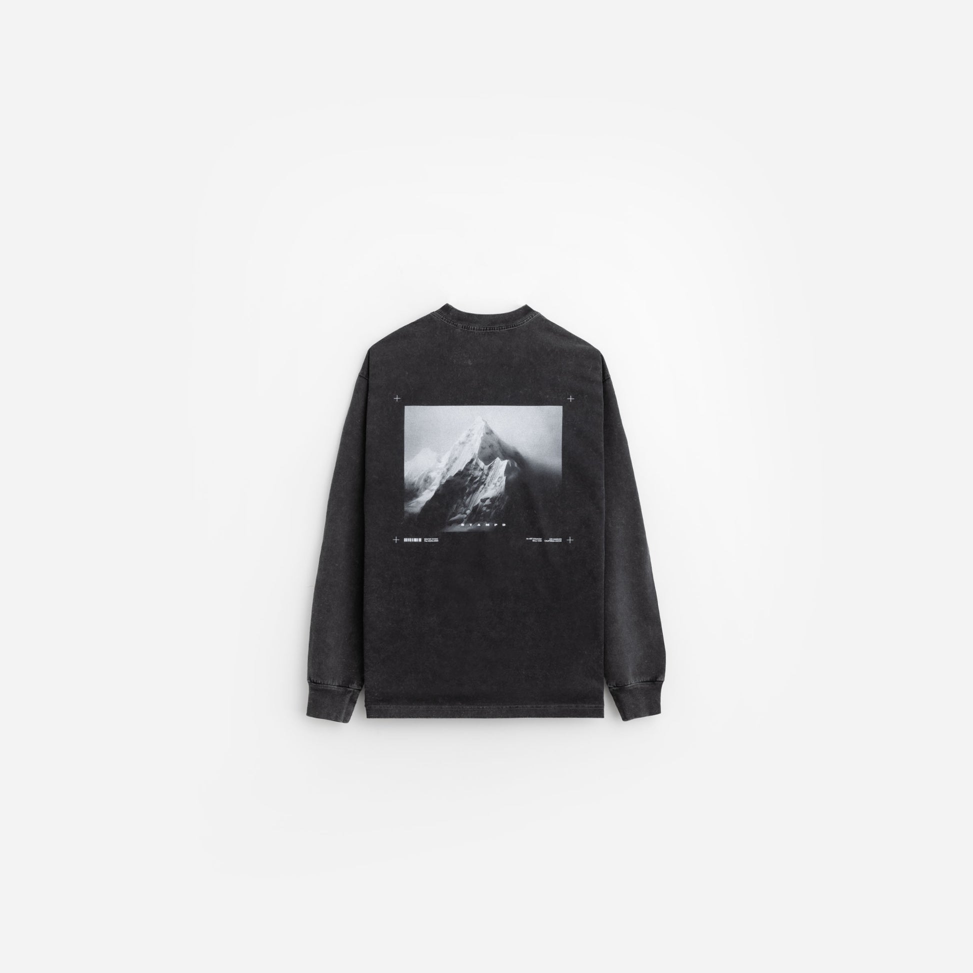 Mountain Peak LS Relaxed Tee - Snow  Washed