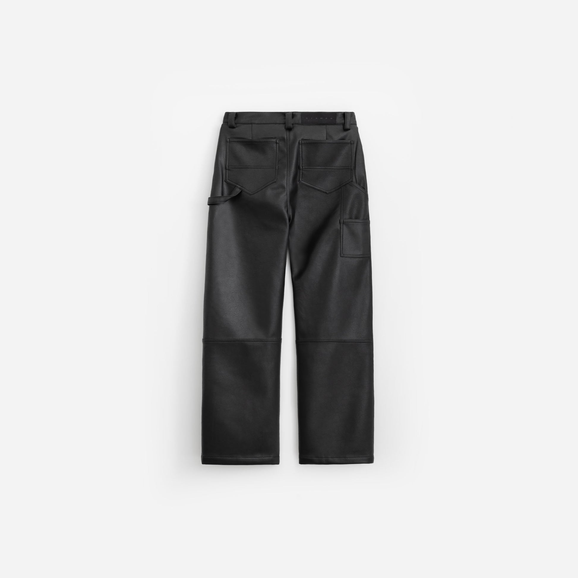 Faux Leather Carpenter Pant