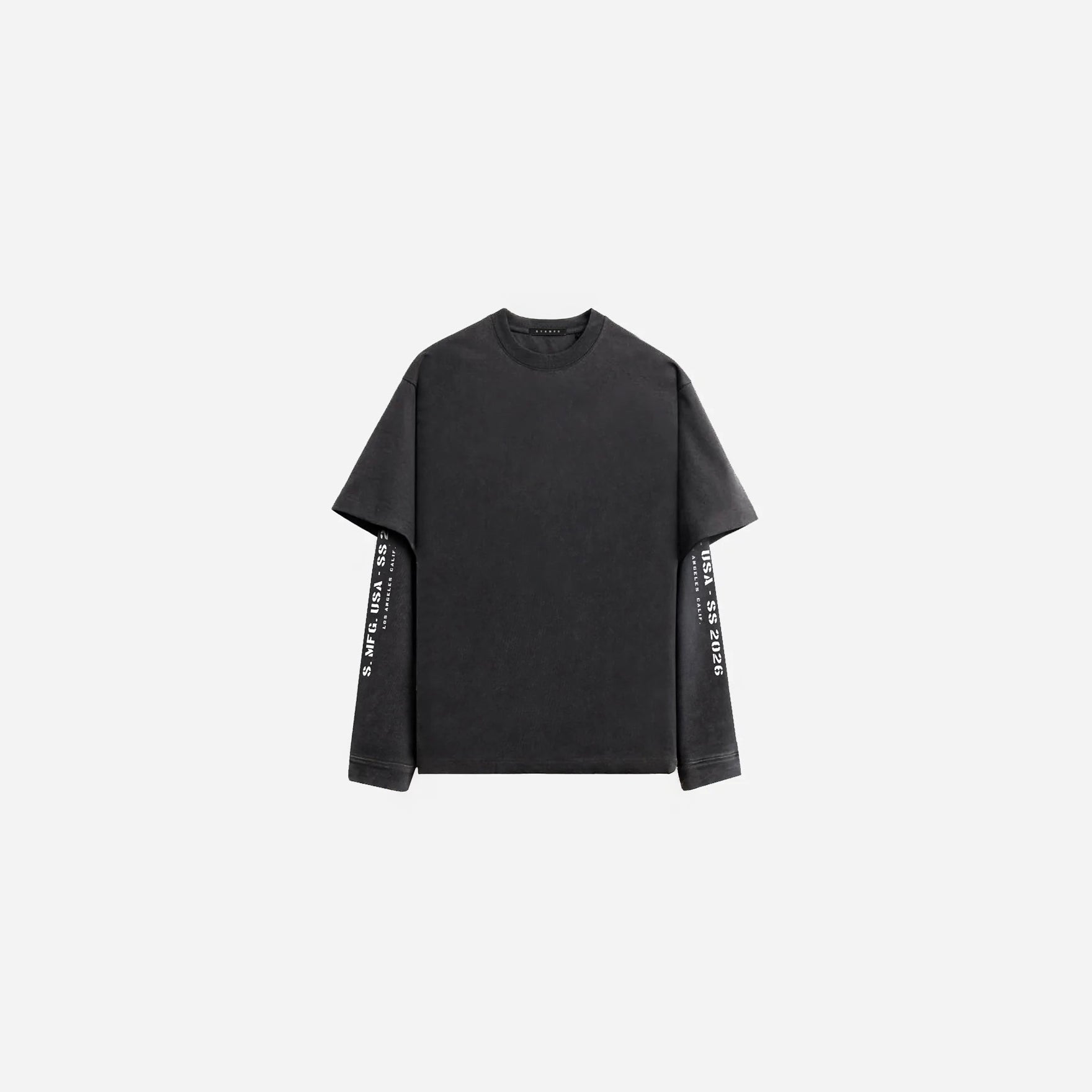 S26 Double Layered LS Relaxed Tee - Vintage Washed