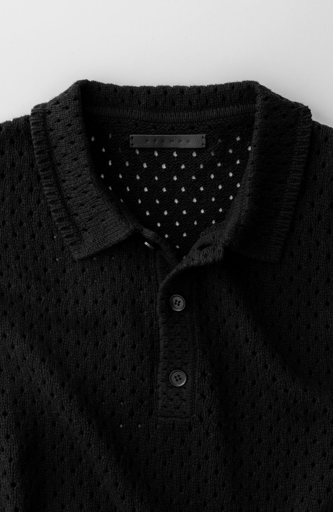 Oversized Knit Polo Stampd